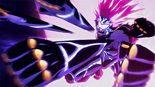 gif of Saitama and Lord Boros fighting swiftly.