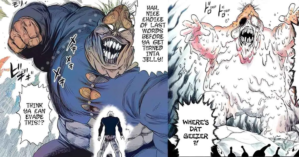 Fuhrer Ugly about to punch Bang. F.U. turned into Vomited Fuhrer Ugly.